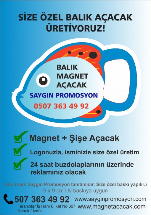 Balık Magnet Açacak Tanıtım Bilgileri Balık Magnet Açacak İçerikleri Sunan Bir Broşür