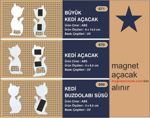  Kedi Magnet Açacak modelleri ve kedi magneti